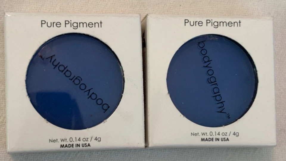 BODYOGRAPHY PURE PIGMENT LOT OF 2 BLUE NIB .14OZ FREE SHIP - Image 1 of 1