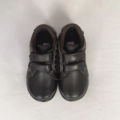 Bebé Niño Infante Niño Pequeño Negro/Niño Zapatilla Cuero Zapatos Talla 6 7 8 9 10 11 Foto 1 de 4