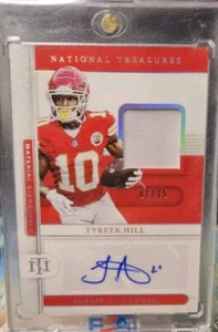 2020 National Treasures Tyreek Hill Patch Auto 01/15 - Picture 1 of 1