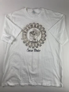 Yazbek Cancun Mexico T Shirt Men's XL White Graphic Tee Short Sleeves - Picture 1 of 8