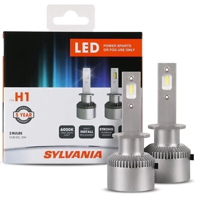 SYLVANIA H1 LED Powersport Headlight Bulbs for Off-Road Use or Fog Lights - 2 - Image 1 of 4