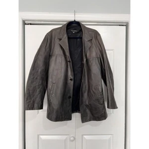 Vera Pelle ~ Men's Black Leather Jacket ~ Made in Italy ~ Size 48 EU - Picture 1 of 5