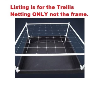 4' x 4' ft Trellis Netting 6" x 6" Mesh Squares Plant Support SCROG BAY HYDRO $$ - Picture 1 of 7