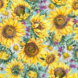Serpientes de papel girasol GIRASOLES CON MARGARITAS en turquesa Cóctel Serpientes 20 - Imagen 1 de 4