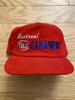 DE COLECCIÓN MONTREAL CANADIENS SCRIPT CCM NHL PANA GORRA SNAPBACK USADA EN EXCELENTE ESTADO Foto 1 de 4