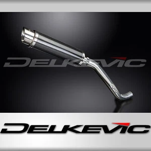Kit silenciador de escape de carbono redondo de 14" sin cordones Triumph Tiger 1050 2006-2012 - Imagen 1 de 5