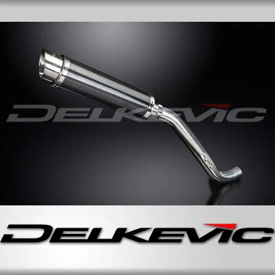 Triumph Tiger 1050 2006 - 2012 一脚蹬 14 英寸圆形碳排气消声器套件 — 第 1/4 张图片