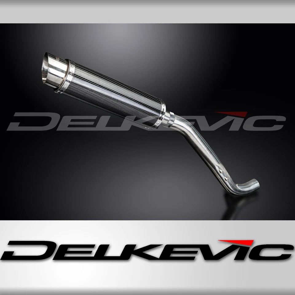 Комплект круглого углеродного глушителя выхлопной системы Triumph Tiger 1050 2006-2012 без шнуровки 14 дюймов - Изображение 1 из 4