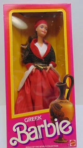 Vintage Mattel 1985 Greek BARBIE, Dolls of the World Collection NRFB - Picture 1 of 3