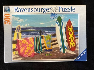 π 2012 Ravensburger 500 Piece Surfing Hang Loose Jigsaw Puzzle π§© Surf Board - Picture 1 of 9