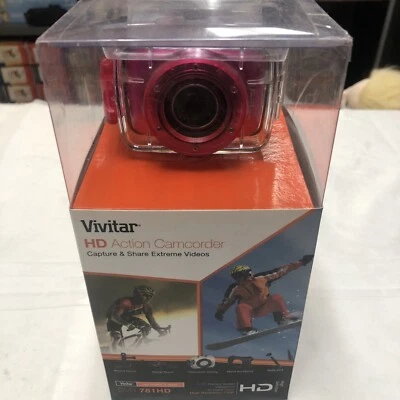 Vivitar HD Action Waterproof Camera / Camcorder - Hot Pink DVR781HD-HPNK - Image 1 of 4