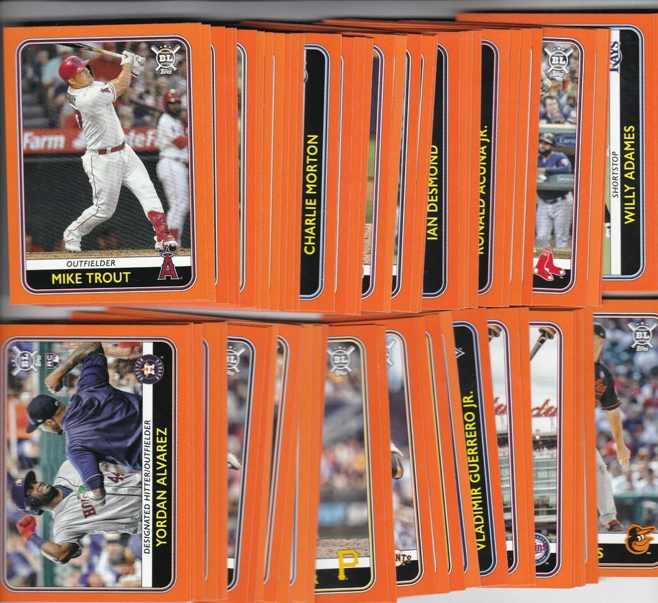 2020 Topps Big League Baseball Orange Parallel #1-300 - Complete Your Set - Image 1 of 1