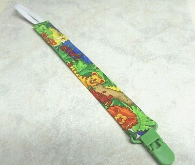 Baby Infant Toddler Pacifier Clip Teething Ring Leash Paci Binky Jungle - Image 1 of 2