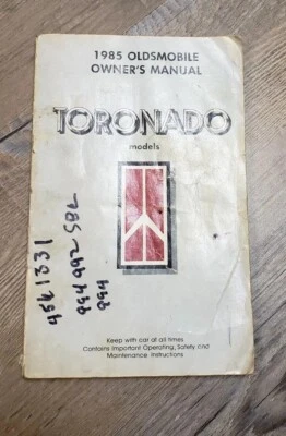 Oldsmobile Caliente XSC 1985 Toronado manual del propietario libro GM OEM Foto 1 de 4