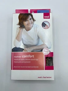 Mediven Comfort Compression Stockings 15-20 Sz. ll, Natural Closed Toe, NIB - Picture 1 of 7