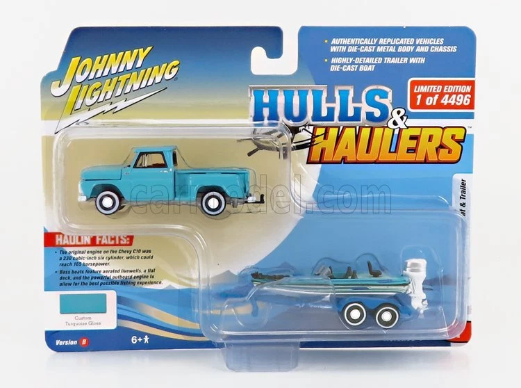 1/64 JOHNNY LIGHTNING - CHEVROLET - STEPSIDE PICK-UP WITH JLSP203B-JLBT015 - Immagine 1 di 1