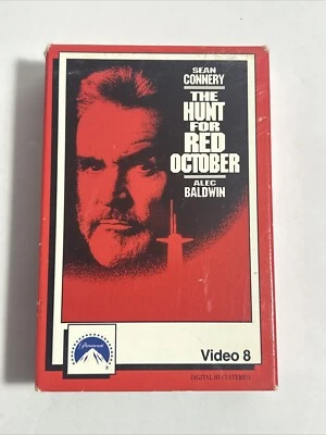 The Hunt for Red October (1990) Rare Video8 VTG 8mm Tape Sean Connery - Image 1 of 4