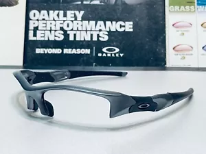 Oakley Flak Jacket 1.0 XLJ Dark Grey mit Gunmetal Icons Custom OCP Build - Bild 1 von 14