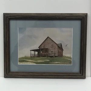 Framed Beach House Cottage Dunes watercolor print by Wellington Ward - Picture 1 of 5