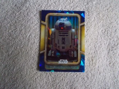 Star Wars: Chrome Sapphire 24 "HEROIC ASTROMECH R2-D2" #27 Trading Card BLUE - Image 1 of 2