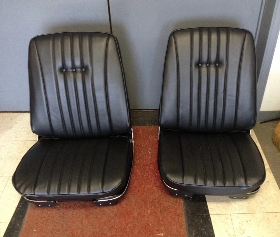 Chevelle 1968 asientos con canastilla negros Foto 1 de 3
