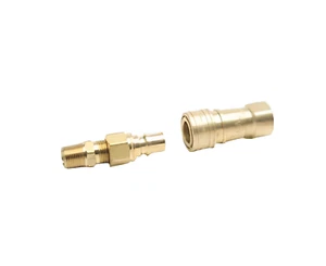 Enerco 3/8" Brass Quick Connect Coupler for Natural or LP Propane Gas Systems - Picture 1 of 1
