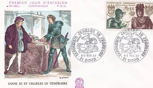 FRANCE 1969 FDC LOUIS XI ET CHARLES LE TEMERAIRE YT 1616 - Imagen 1 de 1