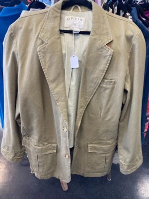 Blazer chaqueta abrigo deportivo Orvis 100 % algodón pata de gallo ventana tweed para hombre 48R Foto 1 de 4