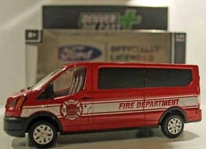 Hong Kong Made 4 Inches long Ford Transit Fire Van Diecast MK8 van - Picture 1 of 6
