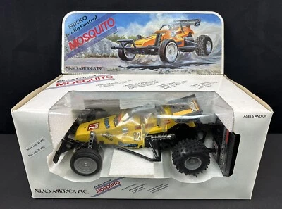 RARE NEW IN BOX NIKKO MOSQUITO Frame Buggy RC Car 1985 1/14 Scale #14084 Yellow - Image 1 of 4
