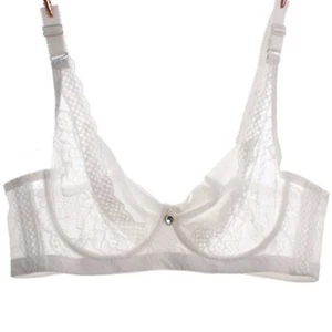 Women Lace Bra Underwire Unpadded Push Up Bra BIG BIG BRA Plus Size B C D Cup - Picture 1 of 41