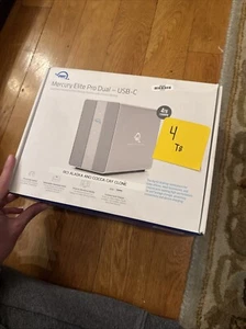 **NEW~OWC Mercury Elite Pro Dual USB-C/Thunderbolt 3 External Raid Storage 4TB - Picture 1 of 6
