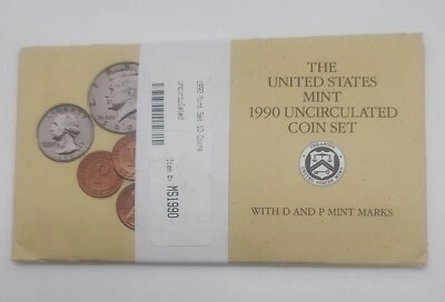 1990 US Mint Set - 10-Coin P&D Uncirculated - Image 1 of 4