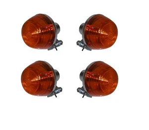 Indicators Complete Set of 4 Front & Rear For Honda CB 125 S 1975-1979 - Picture 1 of 2