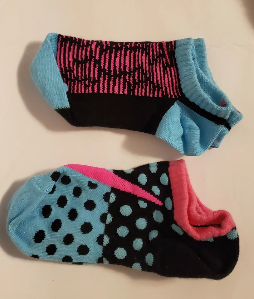 Calcetines Nike Performance para niño con estampado de algodón No-Show, pequeños - azules (paquete de 2) E2607 Foto 1 de 1