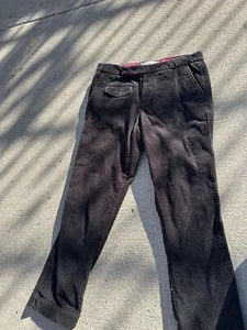 Tommy Hilfiger Corduroy Pants Womens 6 Black Bootcut High Rise Western Dana Fit - Picture 1 of 3