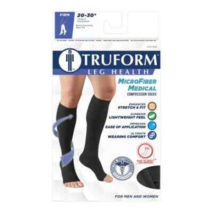 Calcetines de compresión médica de microfibra Truform 0965 para hombre y mujer 20-30 mmHg - Imagen 1 de 3