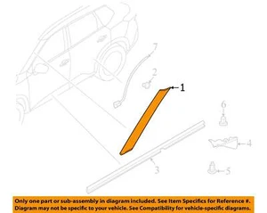 NISSAN OEM 21-25 Rogue Exterior Trim-Pillar Molding 768366RA0A - Picture 1 of 2