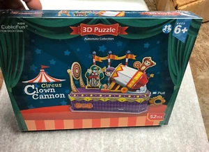 CubicFun 3D Puzzle K1303H Circus,Clown Cannon,Hand Shake Jigsaws,52 Pieces - Picture 1 of 3