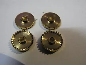 4 Messingteller für die  Carrera Servo 140 Hinterachse NEU - Picture 1 of 1