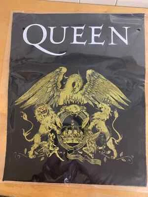 BRAVADO QUEEN CREST LARGE SIZE PRINTED SEW ON BACK PATCH OFFICIALLY LICENSED