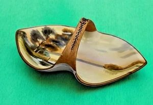 Keramik geteilte Schale Landschaft Design Nippon Moriage Morimura Henkel Korb Schale - Bild 1 von 9