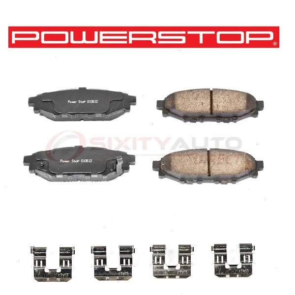 PowerStop Rear Disc Brake Pad & Hardware Kit for 2013-2016 Subaru BRZ - ga - Imagem 1 de 4