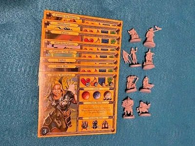 Descent Journeys in the Dark - 8 characters w cards - Image 1 of 3