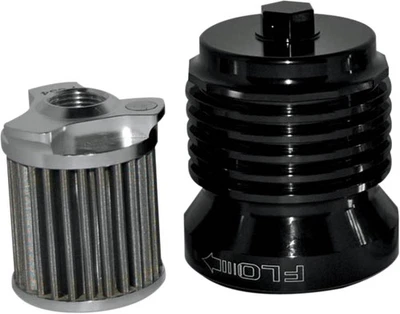 FLO Reusable Stainless Steel Spin On Black Oil Filter PC Racing PCS4B - Image 1 of 3