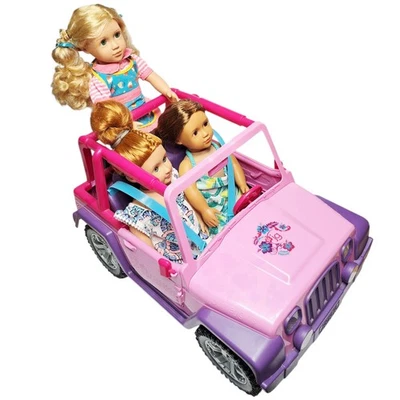 "Lote de muñecas Our Generation 18"" (3) con juego de juguetes vehículo Journey Girls Outback"  Foto 1 de 4