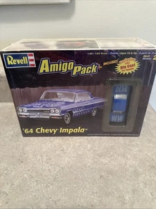 Revell Amigo Pack 1964 Chevy Impala Hardtop 1/25 Bausatz # 85-6690 Maßstab 1:64, versiegelt - Bild 1 von 9