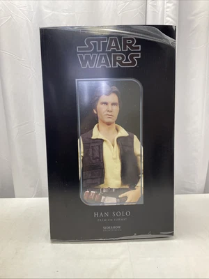 Star Wars Han Solo Premium Figure 1:4 Scale Sideshow Collectibles New In Box! - Image 1 of 4