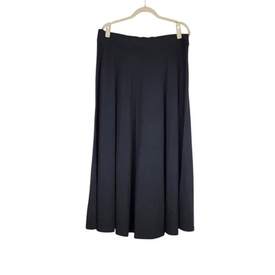 Maxi falda elástica Coldwater Creek para mujer talla XL negra línea A nueva con etiquetas $100 Foto 1 de 4