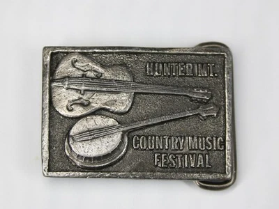 Hebilla de cinturón Hunter Mt Country Music Festival Hunter NY Catskills sin fecha Foto 1 de 4